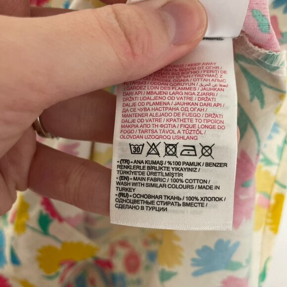 NEW NWT LCW CASUAL / LC WAIKIKI Square Neck Floral Balloon Sleeve Poplin Dress - Picture 11 of 15